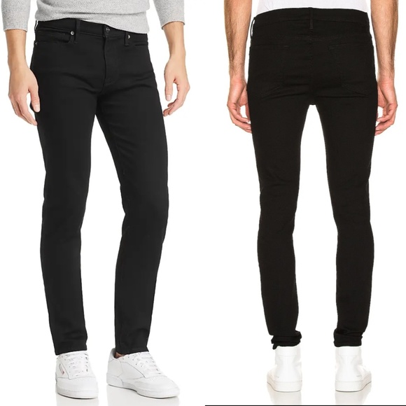 Frame Jagger True Skinny Black Jeans SZ 30 - Picture 1 of 14